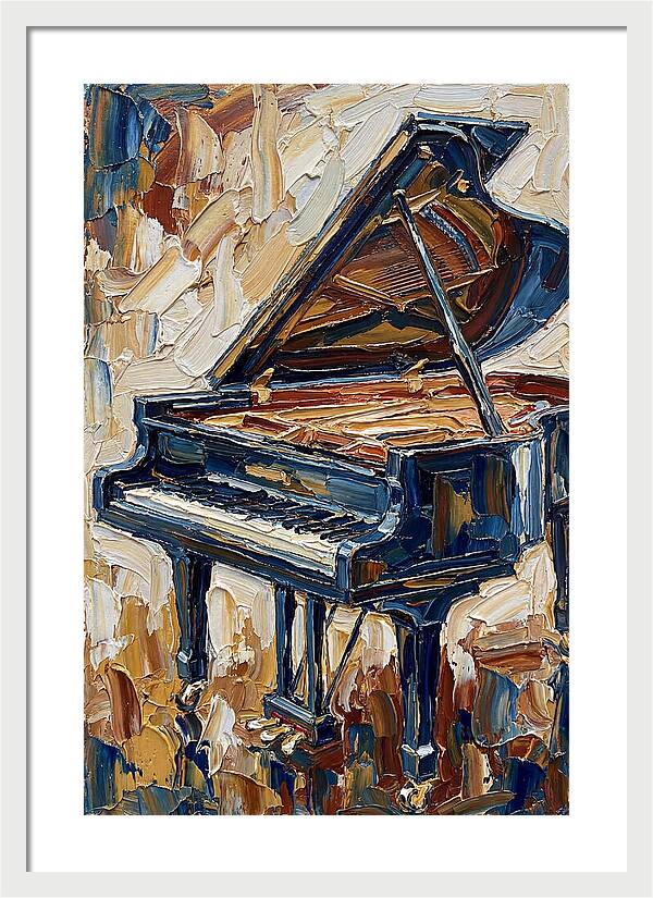 Grand Piano In Bold Colors