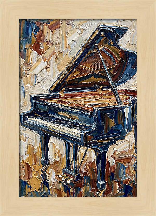 Grand Piano In Bold Colors