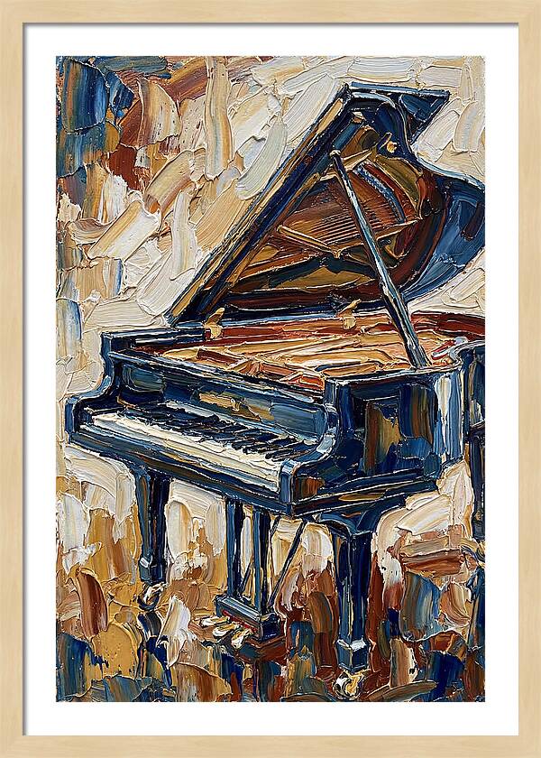 Grand Piano In Bold Colors