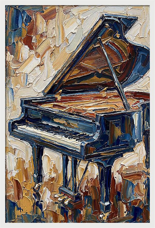 Grand Piano In Bold Colors