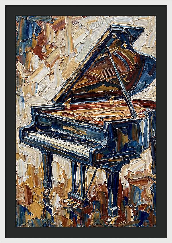 Grand Piano In Bold Colors