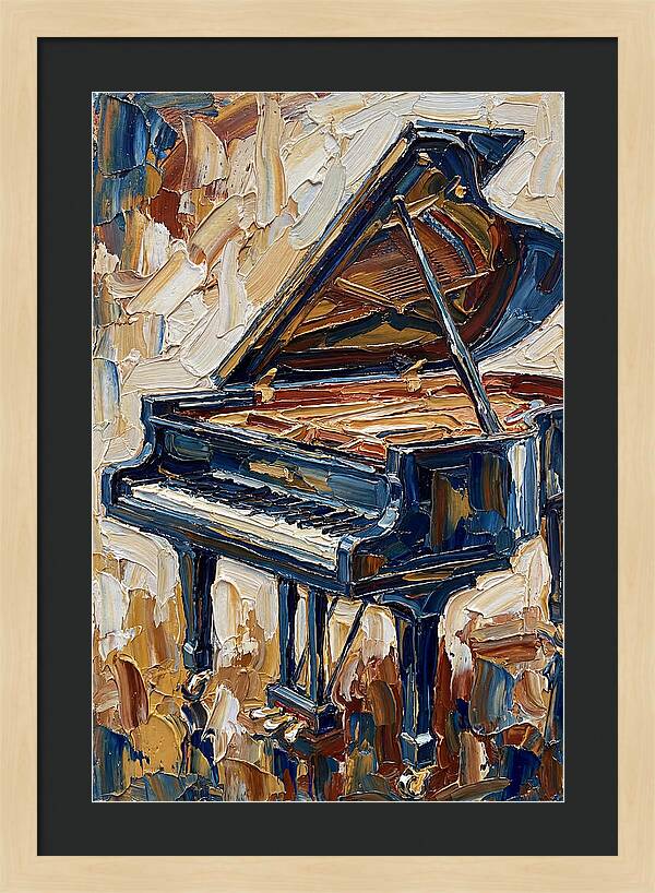 Grand Piano In Bold Colors