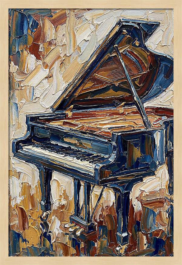 Grand Piano In Bold Colors
