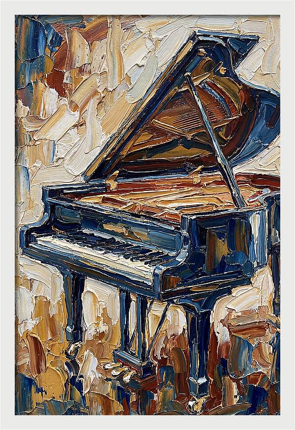 Grand Piano In Bold Colors