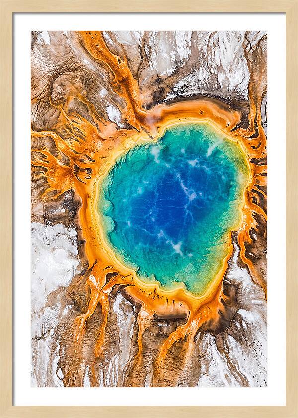 Grand Prismatic Spring Aerial View