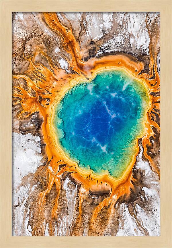 Grand Prismatic Spring Aerial View