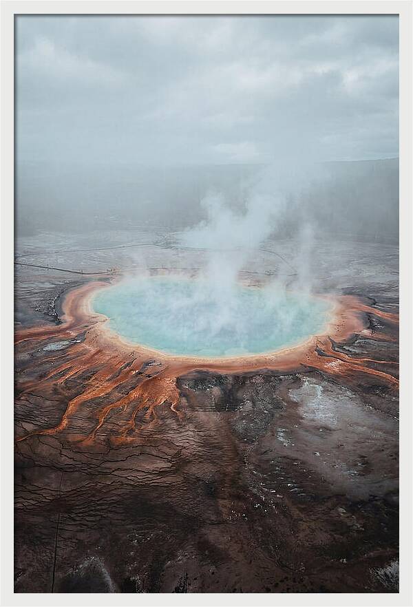 Grand Prismatic Spring Aerial View