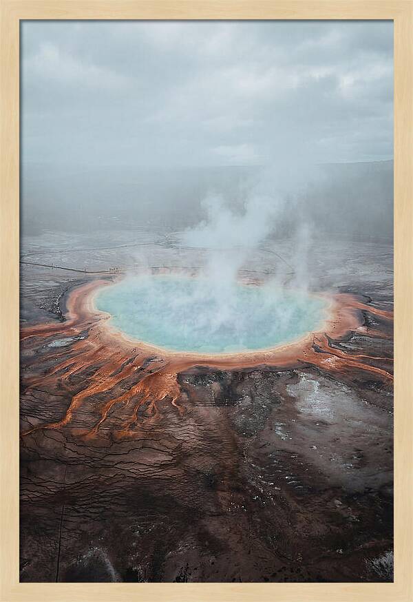 Grand Prismatic Spring Aerial View