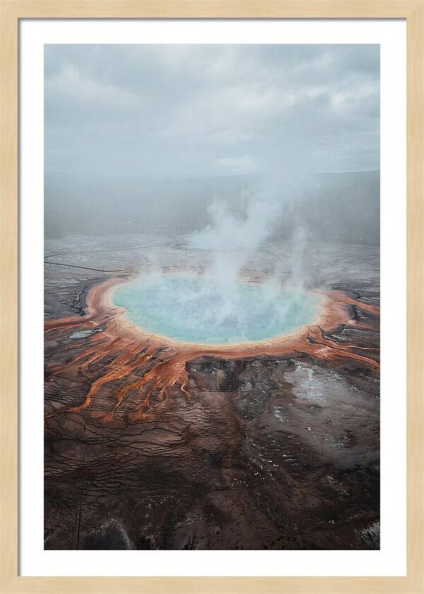 Grand Prismatic Spring Aerial View