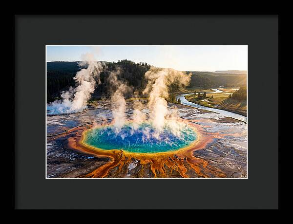 Grand Prismatic Spring In Morning Light