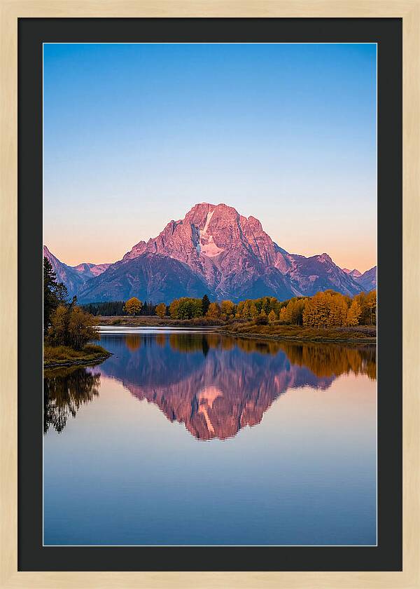 Grand Teton Reflected In Jenny Lake