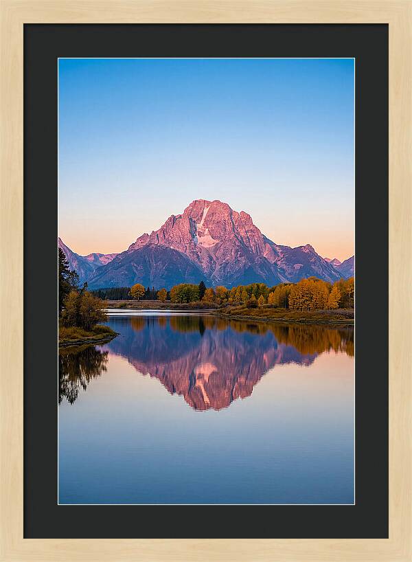 Grand Teton Reflected In Jenny Lake