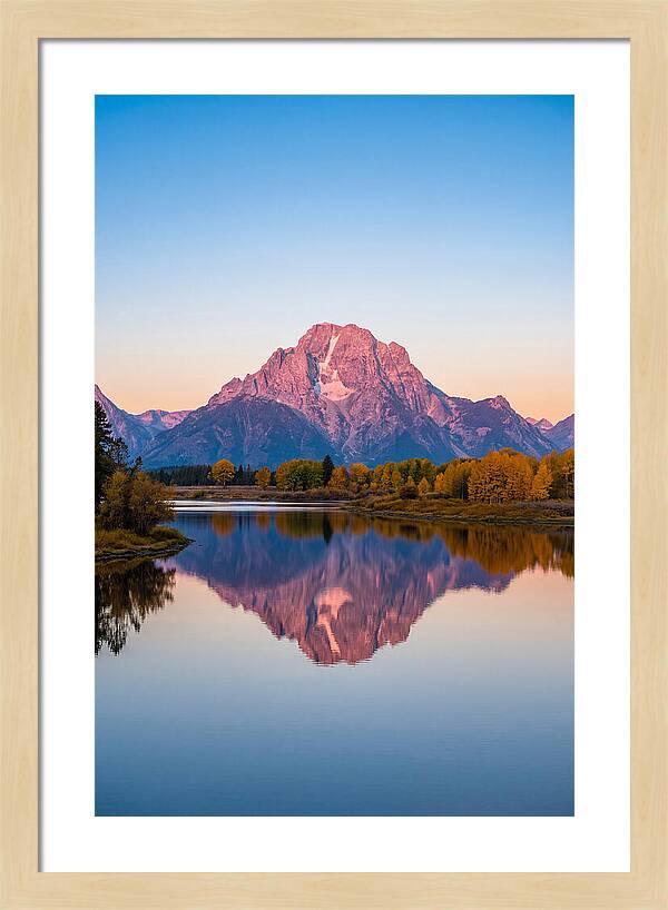 Grand Teton Reflected In Jenny Lake