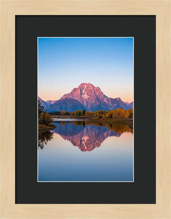 Grand Teton Reflected In Jenny Lake