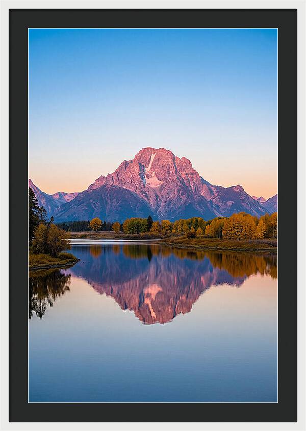 Grand Teton Reflected In Jenny Lake