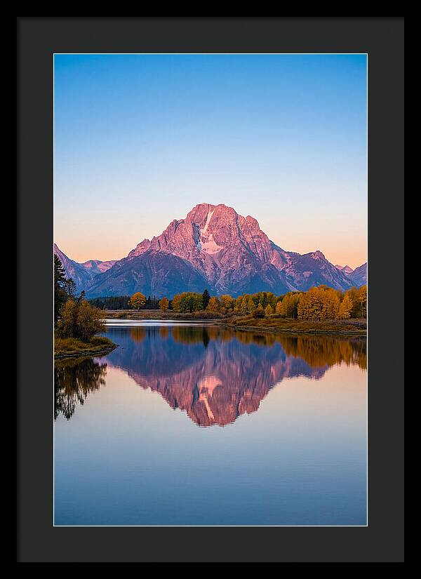 Grand Teton Reflected In Jenny Lake