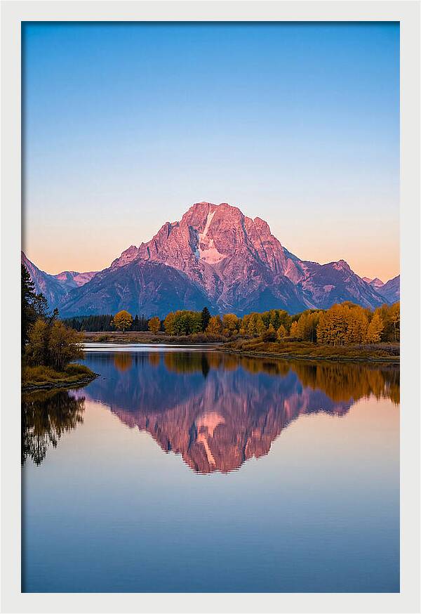 Grand Teton Reflected In Jenny Lake
