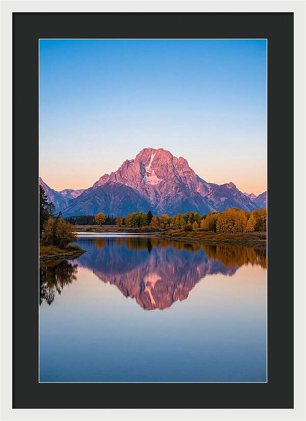 Grand Teton Reflected In Jenny Lake