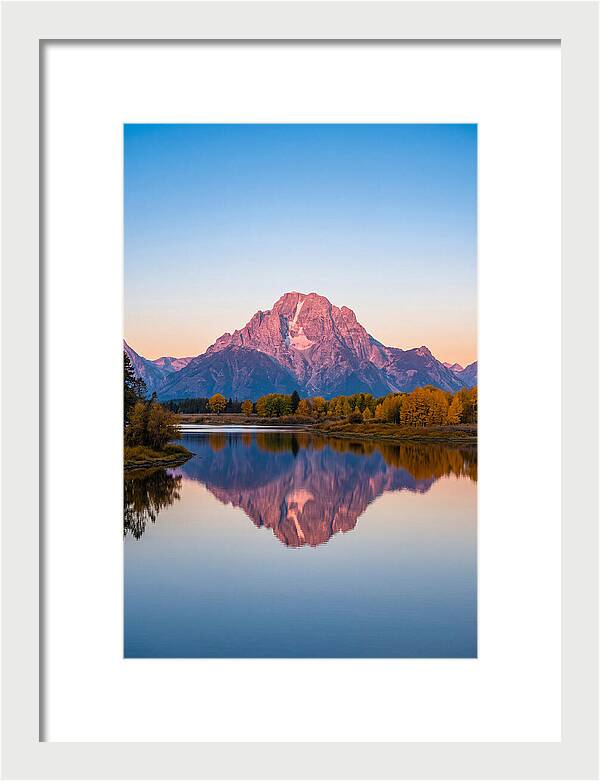 Grand Teton Reflected In Jenny Lake