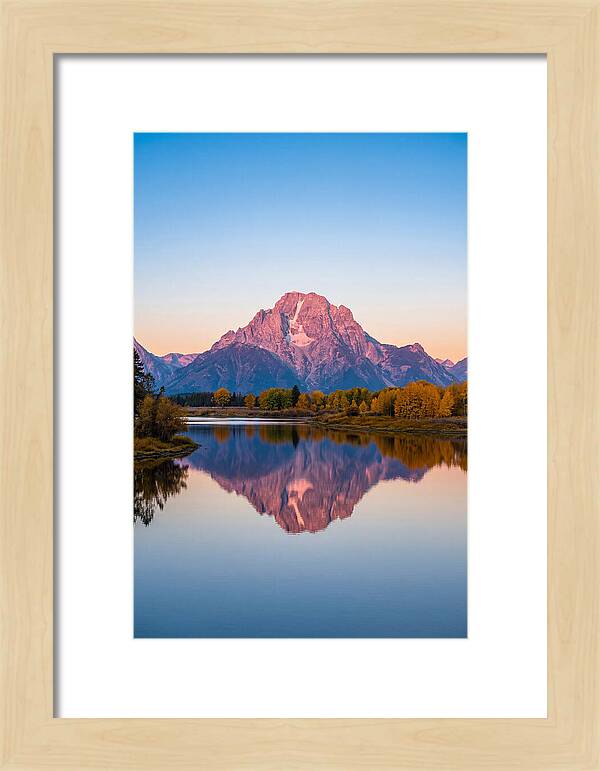Grand Teton Reflected In Jenny Lake