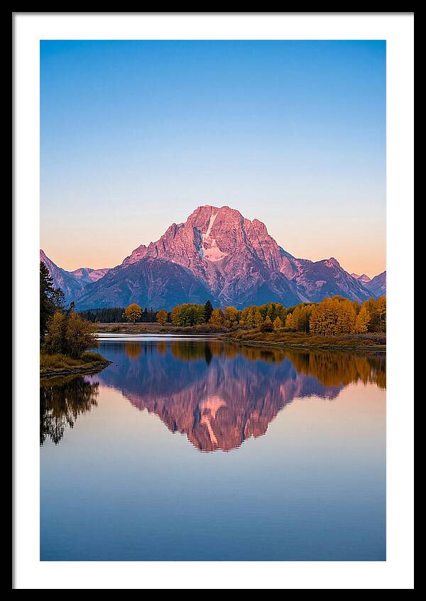 Grand Teton Reflected In Jenny Lake