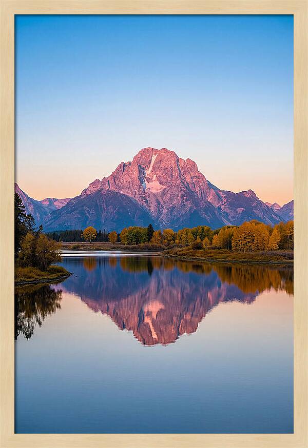 Grand Teton Reflected In Jenny Lake