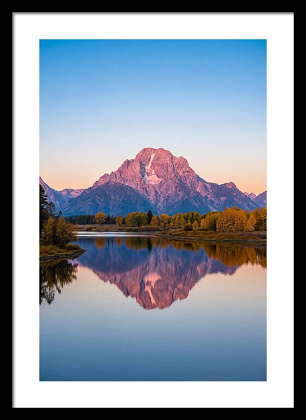 Grand Teton Reflected In Jenny Lake
