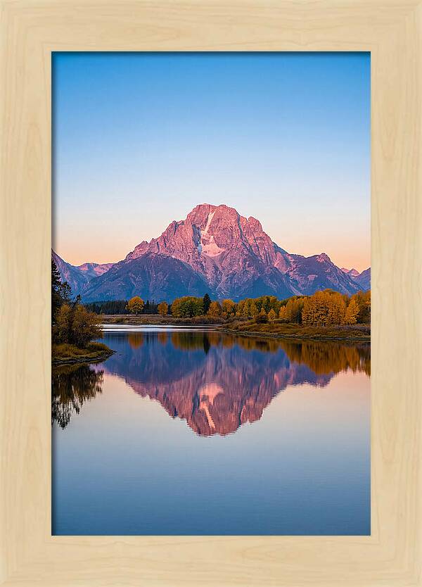 Grand Teton Reflected In Jenny Lake