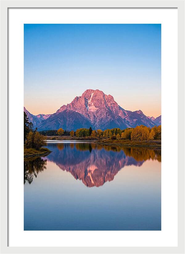 Grand Teton Reflected In Jenny Lake