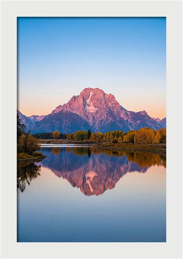 Grand Teton Reflected In Jenny Lake