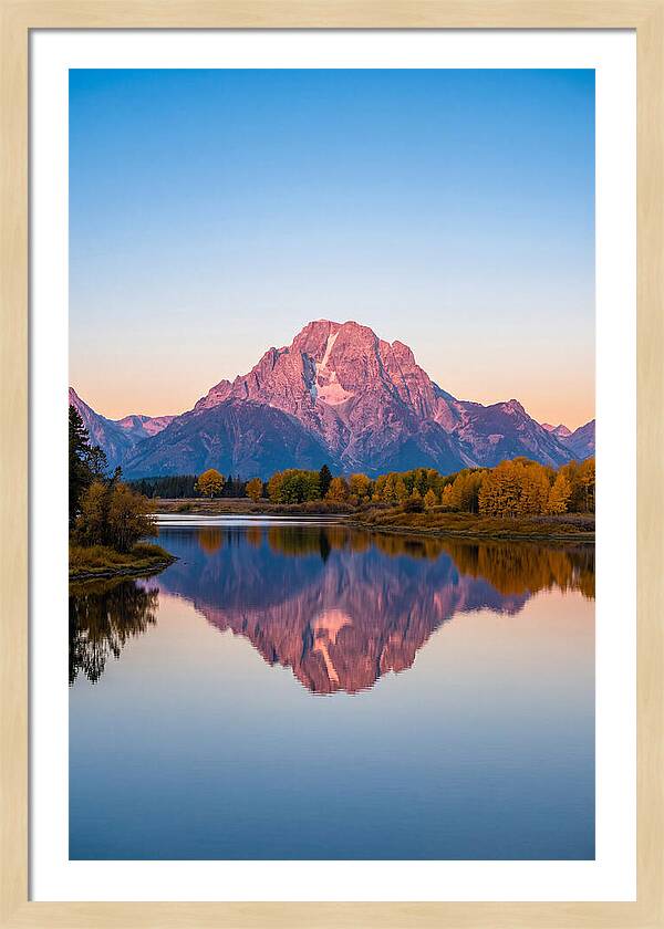 Grand Teton Reflected In Jenny Lake
