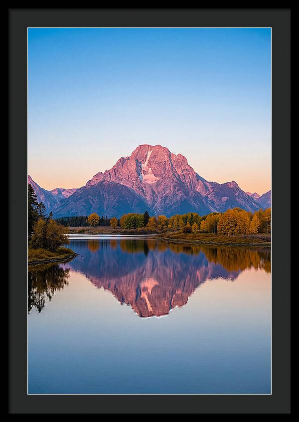 Grand Teton Reflected In Jenny Lake