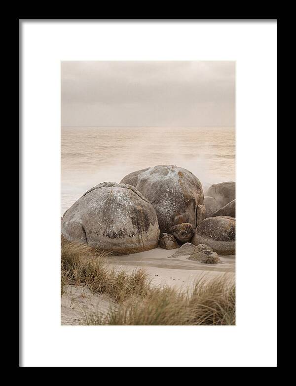 Granite Boulders By The Shore