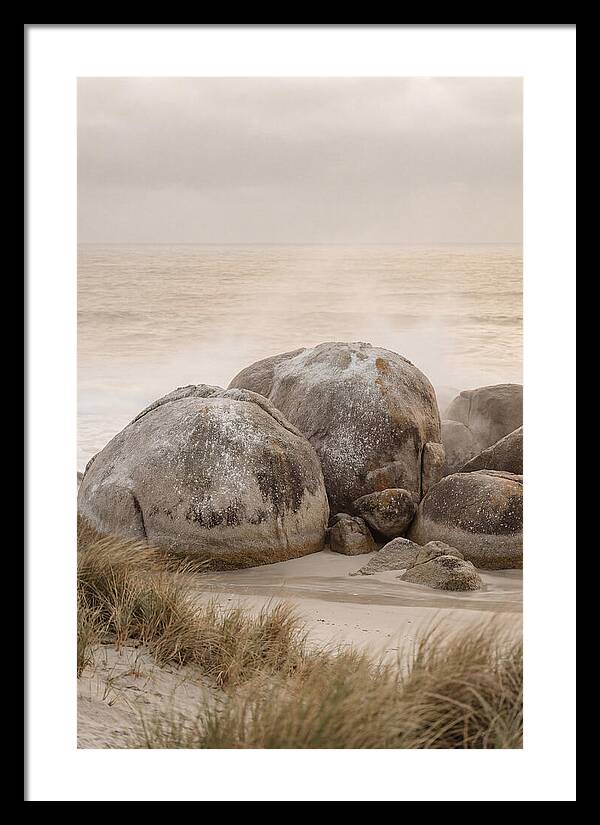 Granite Boulders By The Shore