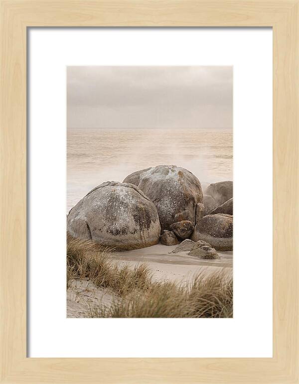 Granite Boulders By The Shore