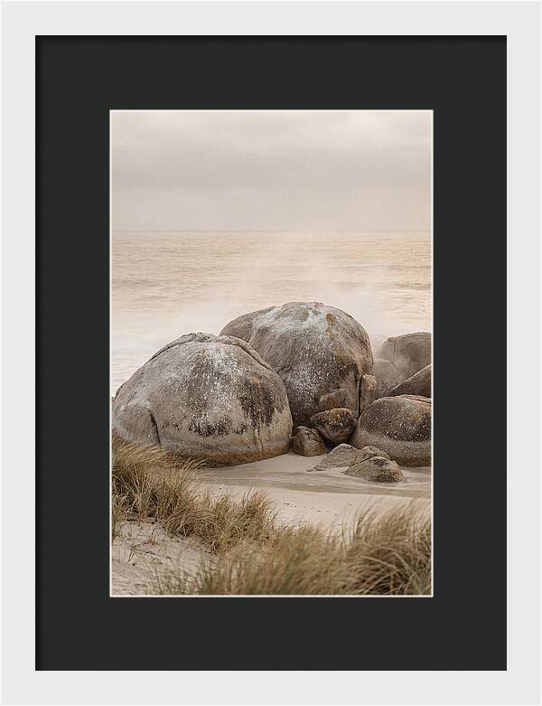 Granite Boulders By The Shore