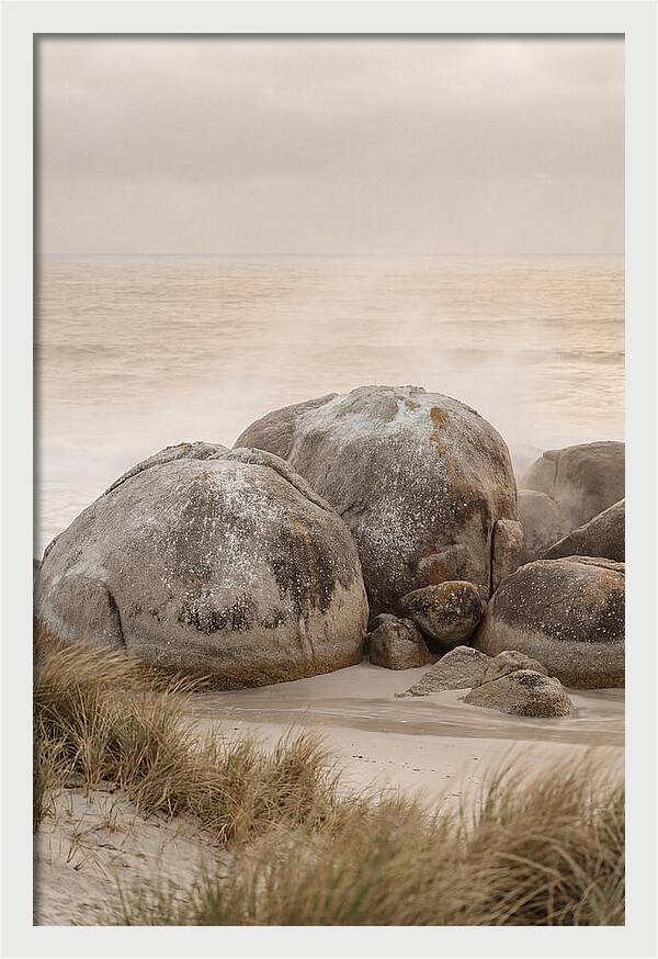 Granite Boulders By The Shore