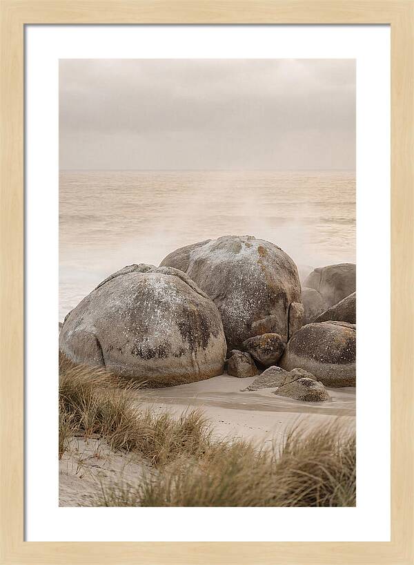 Granite Boulders By The Shore