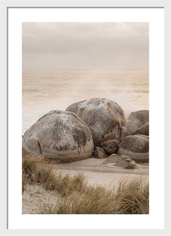 Granite Boulders By The Shore