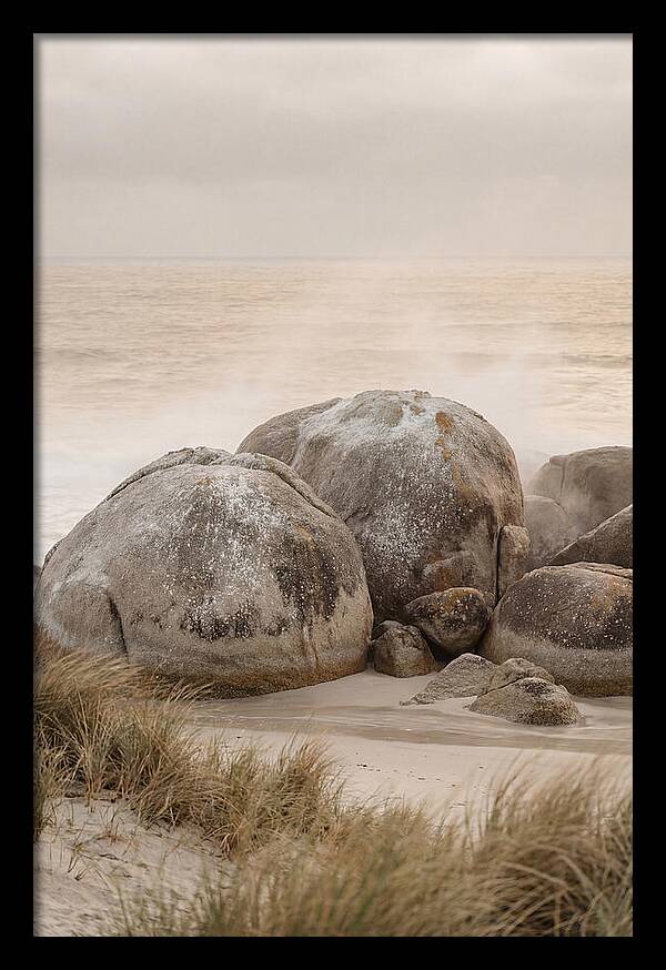 Granite Boulders By The Shore
