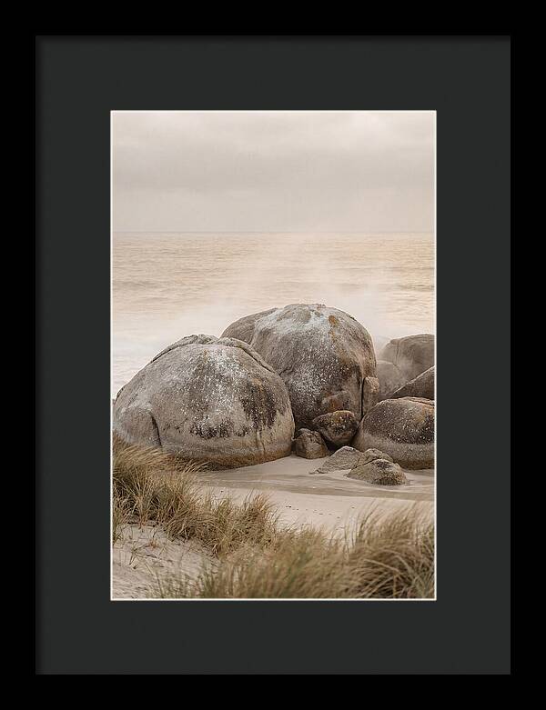 Granite Boulders By The Shore