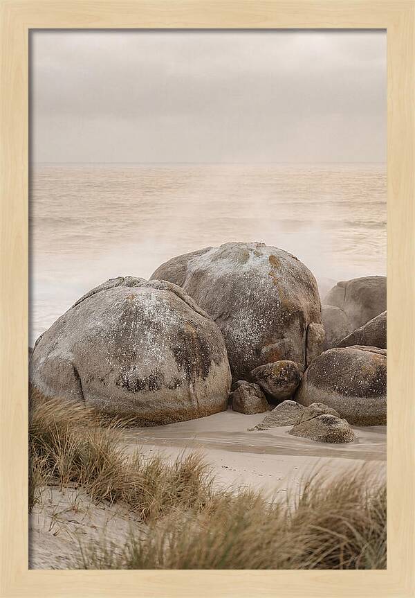 Granite Boulders By The Shore