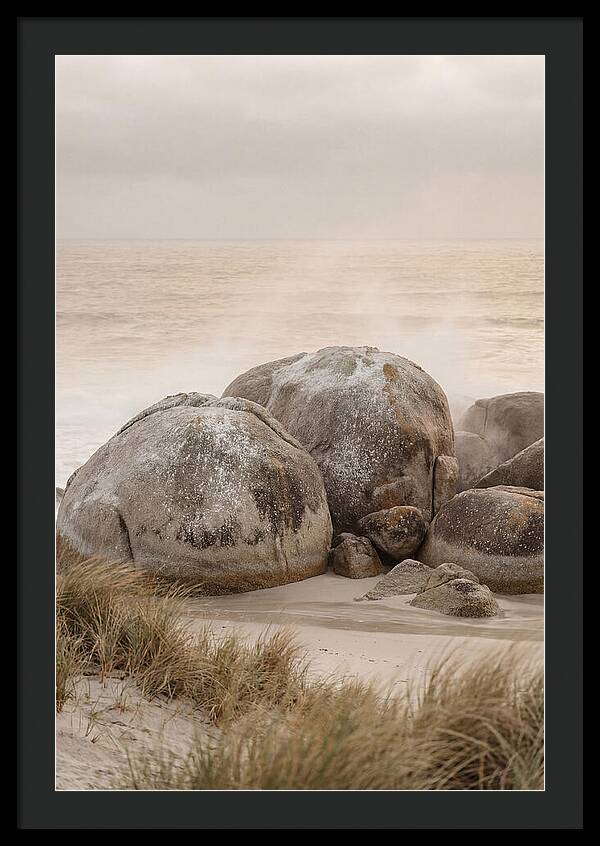Granite Boulders By The Shore