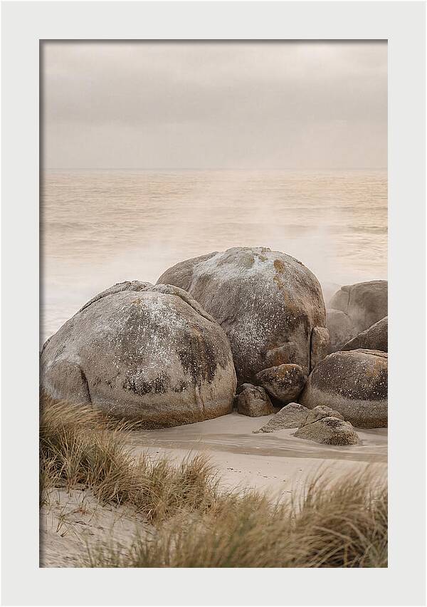 Granite Boulders By The Shore