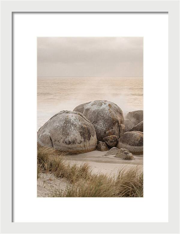 Granite Boulders By The Shore