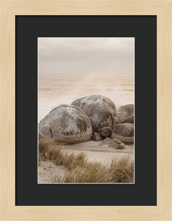 Granite Boulders By The Shore