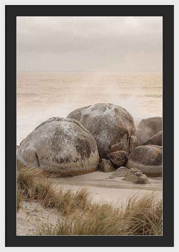 Granite Boulders By The Shore