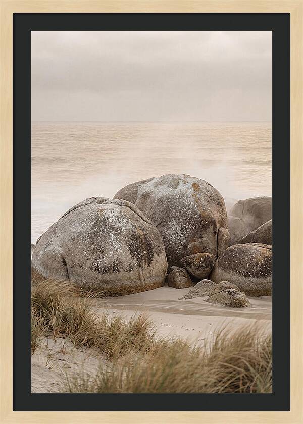 Granite Boulders By The Shore