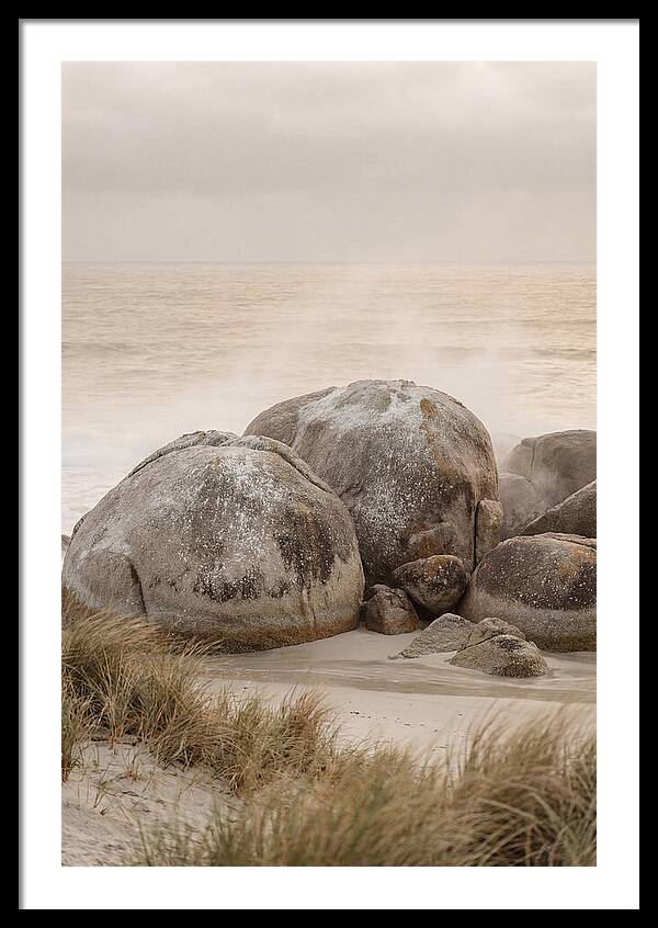 Granite Boulders By The Shore