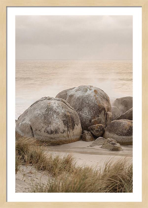 Granite Boulders By The Shore